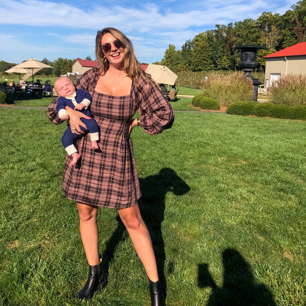 Plaid Mini Dress
